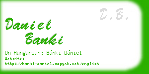 daniel banki business card